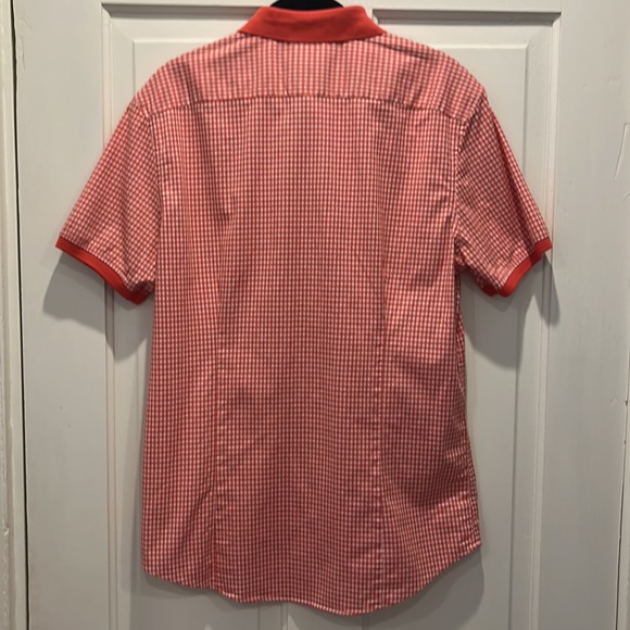 Michael Kors Men’s Button Down Short-Sleeve Shirt - Size Medium Slim Fit - Picture 7 of 12